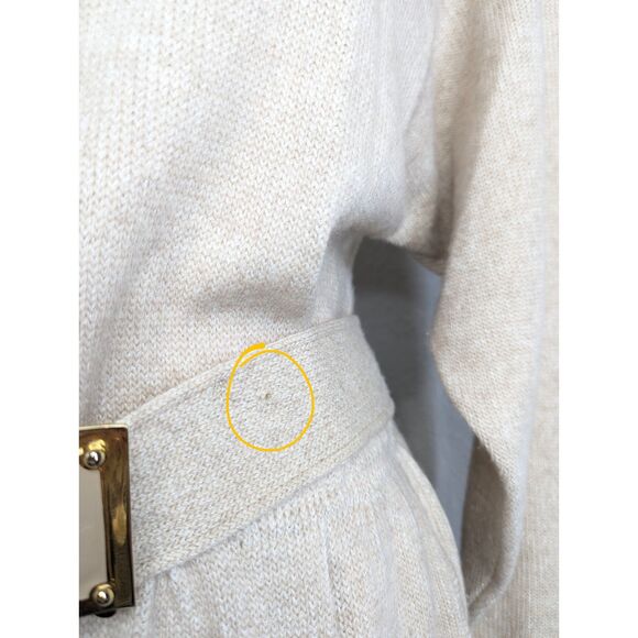 Vintage St. John By Marie Gray Santana Knit Sweater Dress Size 12 Belt Old Money - Picture 14 of 16